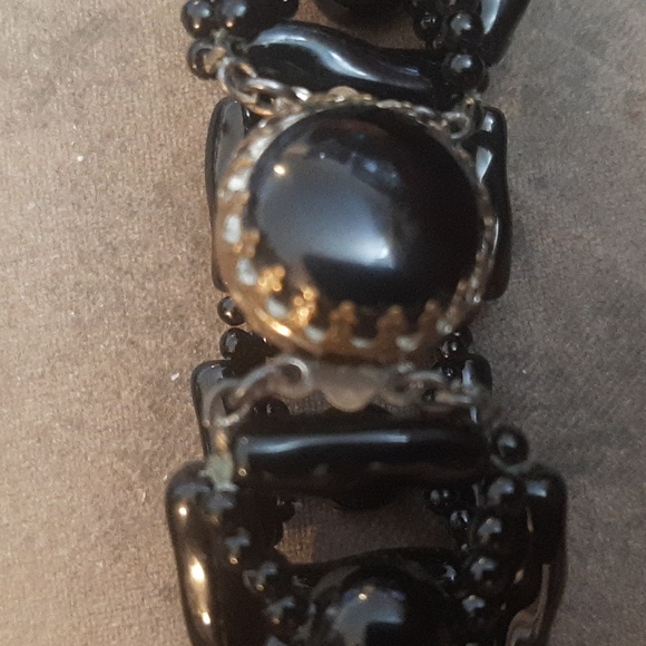 Antique black coral bracelet - Picture 5 of 6